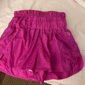 hot pink free people way home shorts